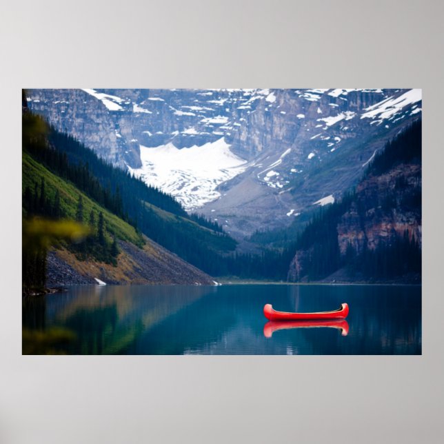 Wasser | Lake Louise Canadian Rocky Mountains Poster (Vorne)