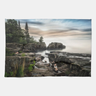 Wasser Lake Superior Grand Marais, Minnesota Geschirrtuch