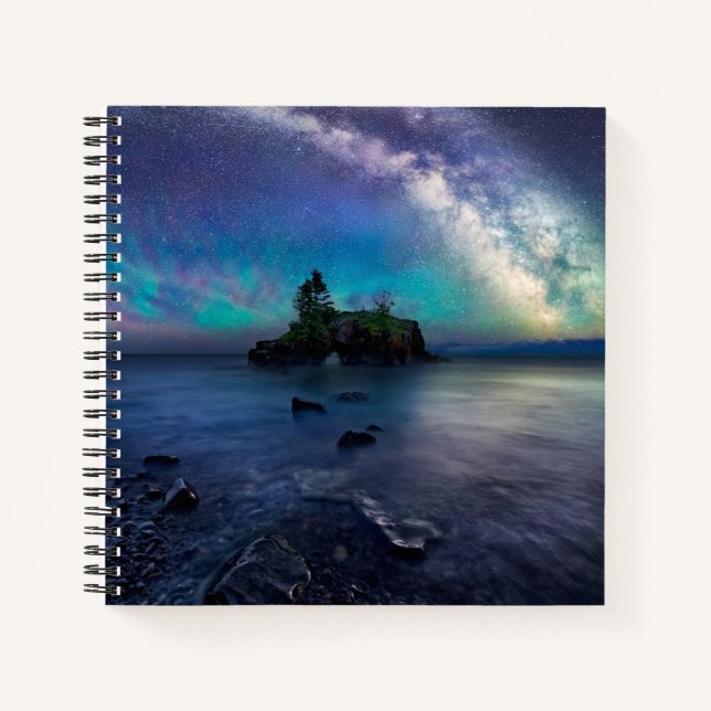 Wasser | Lake Superior Minnesota Notizbuch (Vorderseite)