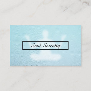 Wasser lässt Meditation fallen Visitenkarte