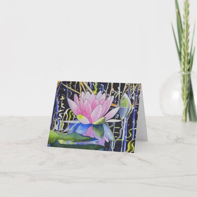 Wasser-Lilie Karte (Vorderseite)
