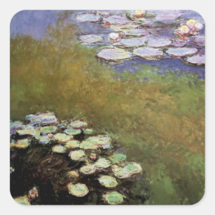 Wasser-Lilien, 1914-17 Quadratischer Aufkleber