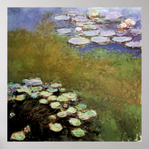 Wasser-Lilien: 1914-17 von Monet Poster