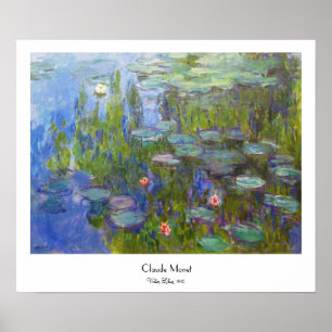 Wasser-Lilien, Claude 1915 Monet cool, alt, Poster