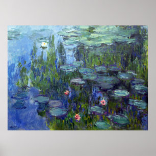 Wasser-Lilien, Claude Monet Poster