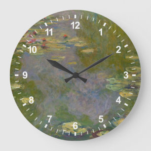Wasser-Lilien Claude Monets  , 1919 Große Wanduhr