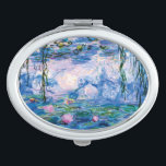 Wasser-Lilien durch Claude Monet Taschenspiegel<br><div class="desc">Wasser-Lilien durch Claude Monet.
 Besichtigen Sie bitte meinen Speicher für interessanteren Entwurf und mehr Farbeauserlesenes => zazzle.com/iwheels</div>