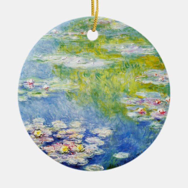Wasser-Lilien durch Monet Keramik Ornament (Vorne)