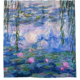 Wasser-Lilien Duschvorhang