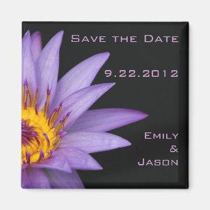 Wasser-Lilien-Save the Date Magnet