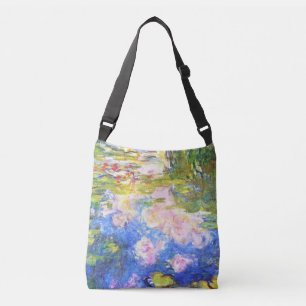 Wasser-Lilien-Teich Claude Monet Tragetaschen Mit Langen Trägern