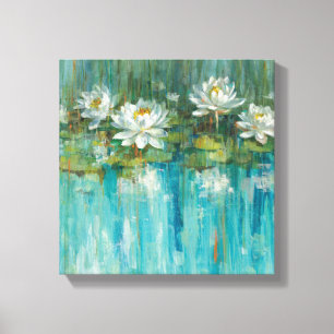 Wasser-Lilien-Teich Leinwanddruck