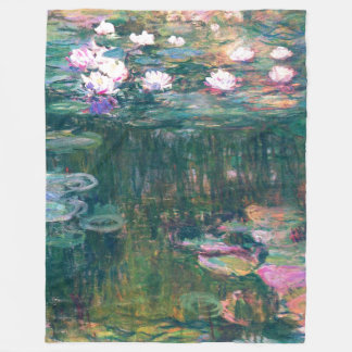 Wasser-Lilien-Teich Monet schöne Kunst Fleecedecke