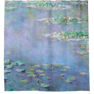 Wasser-Lilien-Teich-Reflexionen Duschvorhang