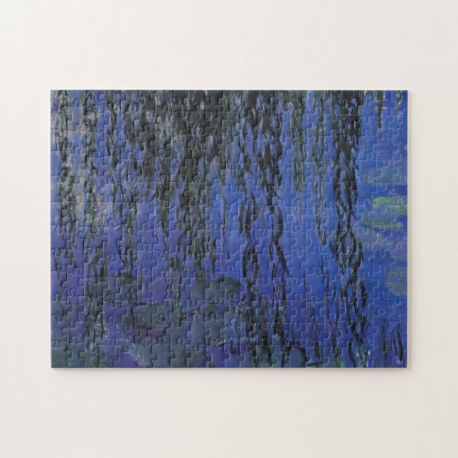 Wasser-Lilien und weinende Weide-Niederlassungen - (Horizontal)