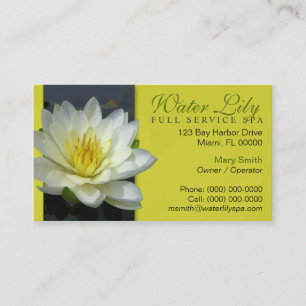 Wasser-Lilien-Visitenkarte Visitenkarte
