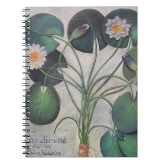 Wasser-Lilienen-Notizbuch Notizblock