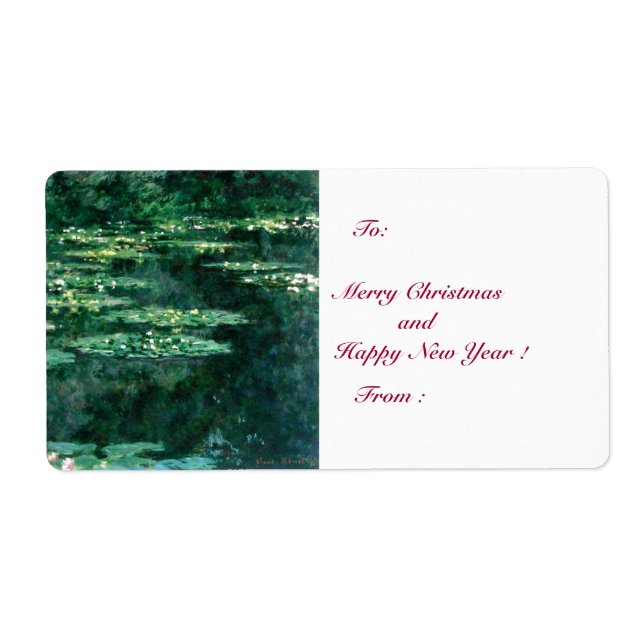 WASSER LILILIT IN GRÜNEN POND VON Claude Monet (Vorne)