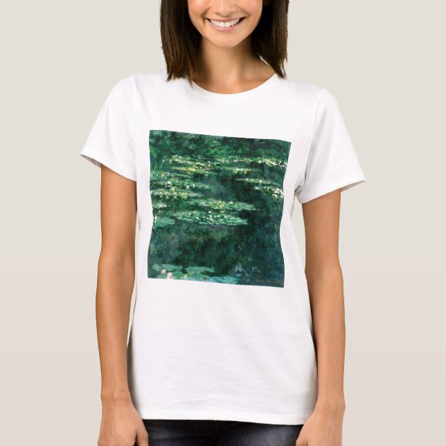 WASSER LILILIT IN GRÜNEN POND VON Claude Monet T-Shirt (Vorderseite)