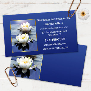 Wasser Lily Mindfulness Medizin Yoga Visitenkarte