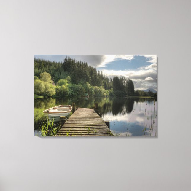 Wasser | Loch Ard Trossachs National Park Leinwanddruck (Vorderseite)
