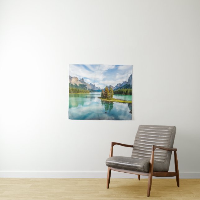 Wasser | Maligne Lake, Jasper National Park, Kanad Wandteppich (Beispiel (Horizontal))