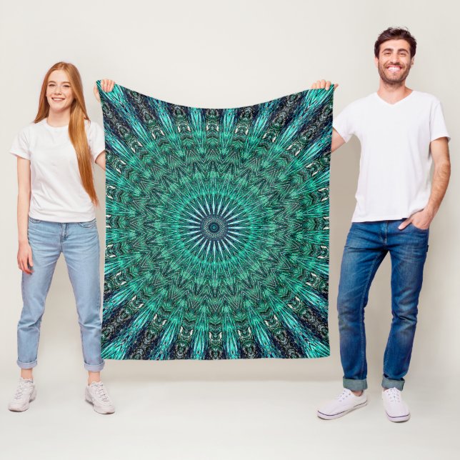 Wasser-Mandala Fleecedecke (Beispiel)
