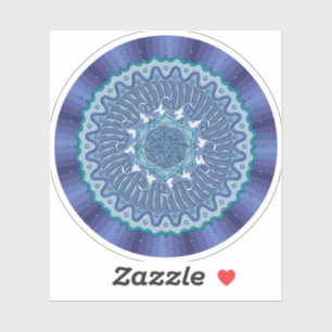 Wasser-Mandala-Konturaufkleber Aufkleber