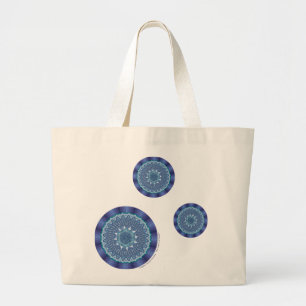 Wasser-Mandala-Tasche Jumbo Stoffbeutel