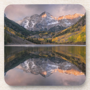 Wasser   Maroon Bells Colorado Getränkeuntersetzer