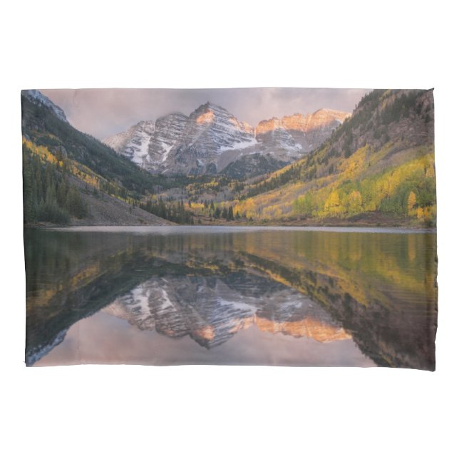 Wasser | Maroon Bells Colorado Kissenbezug (Vorderseite)