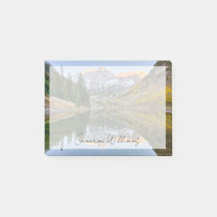 Wasser Maroon Bells Lake Aspen Trees Post-it Klebezettel