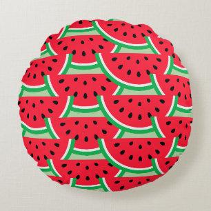 Wasser melon Wurfkissen Rundes Kissen