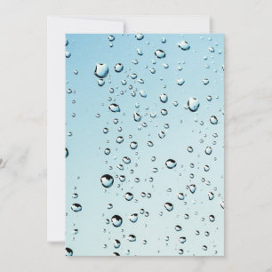 Wasser mit Blasen Einladung