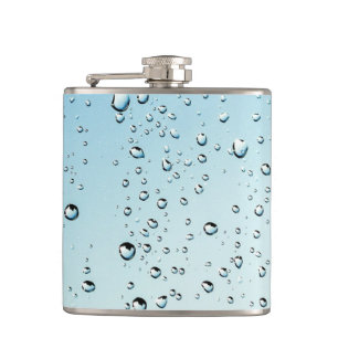 Wasser mit Blasen Flachmann