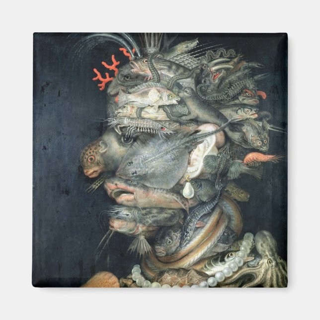 Wasser (Öl auf Leinwand), Arcimboldo, Giuseppe Magnet (Vorne)
