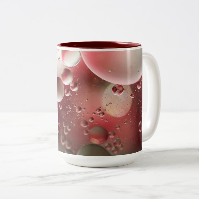Wasser-Öl Zweifarbige Tasse (VorderseiteRechts)
