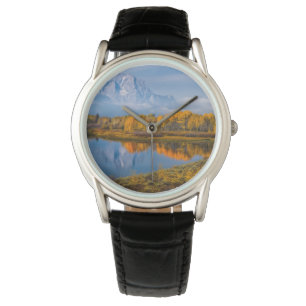 Wasser   Oxbow Bend Jackson Wyoming Armbanduhr