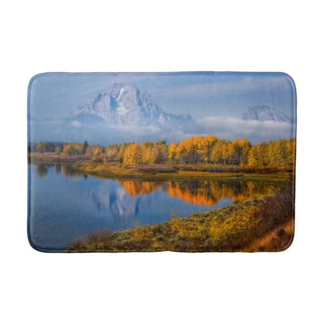 Wasser | Oxbow Bend Jackson Wyoming Badematte (Vorderseite)