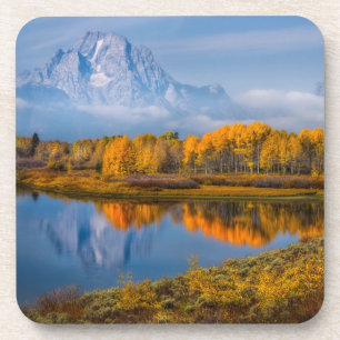 Wasser Oxbow Bend Jackson Wyoming Getränkeuntersetzer