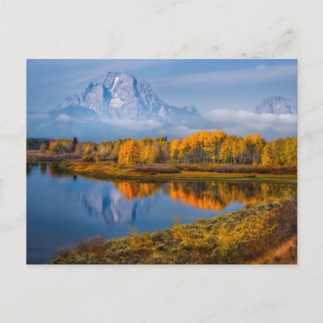 Wasser | Oxbow Bend Jackson Wyoming Postkarte (Vorderseite)