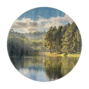 Wasser Pang Oung Lake & Pine Forest Thailand Schneidebrett