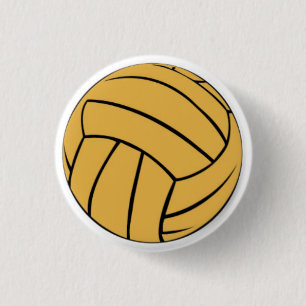 Wasser-Polo-Ball-Button Button