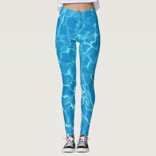 Wasser-Pool-Ozean-Aqua-Blau-Leggings Leggings