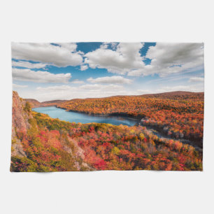 Wasser Porcupine Mountains Michigan Geschirrtuch