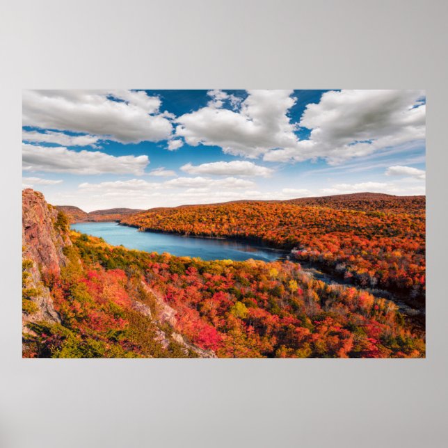 Wasser | Porcupine Mountains Michigan Poster (Vorne)