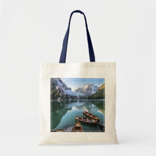 Wasser Pragser Wildsee Dolomites Italien Tragetasche
