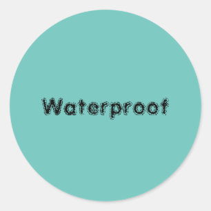 Wasser-Proof-Label-Packung Aquamarin blau Runder Aufkleber