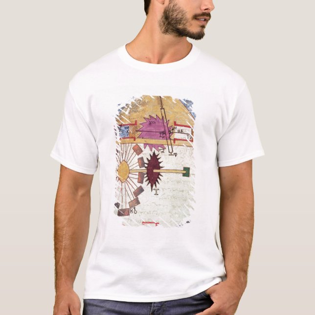 Wasser-Pumpe, 'vom Buch des Wissens von T-Shirt (Vorderseite)