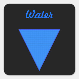 Wasser Quadratischer Aufkleber